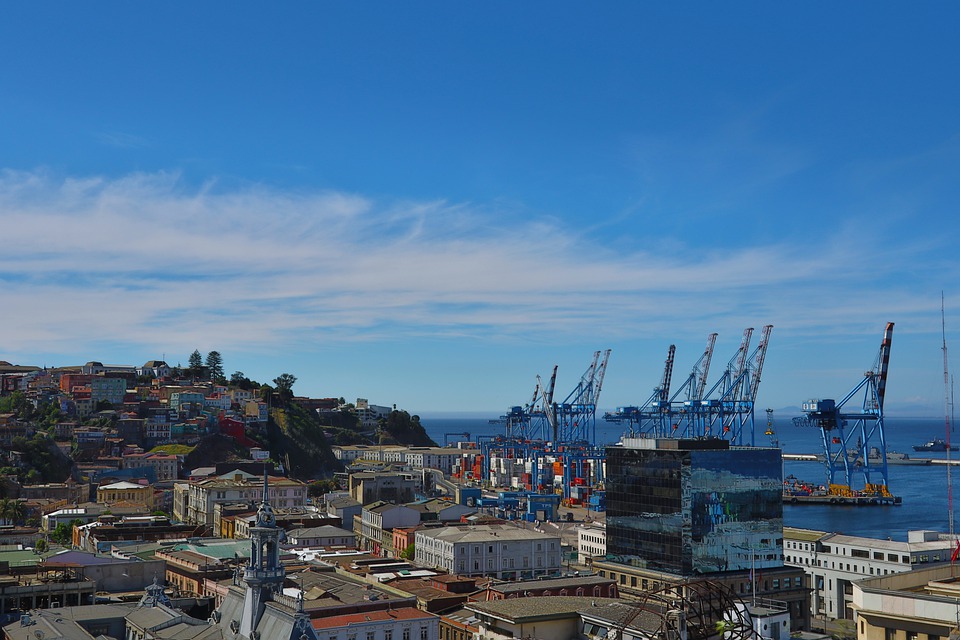 Vista hacia el Puerto de Valparaíso